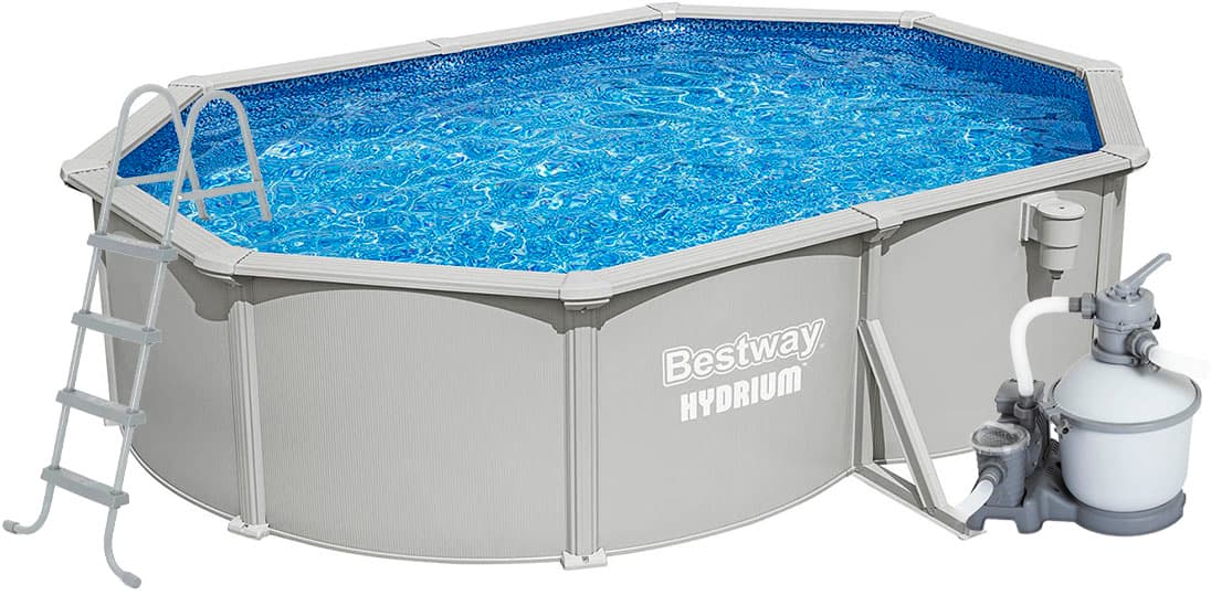Збірний басейн Bestway Hydrium 56586 (500x360x122) з пісочним фільтром