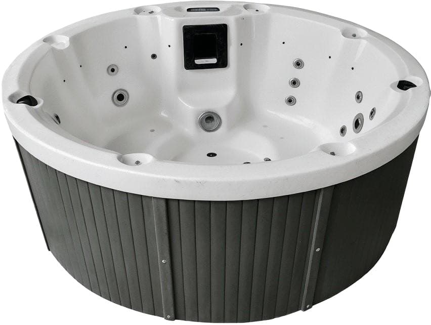 СПА-басейн Aquajoy Lagoon (195х82 см), Сріблясто-білий мармур