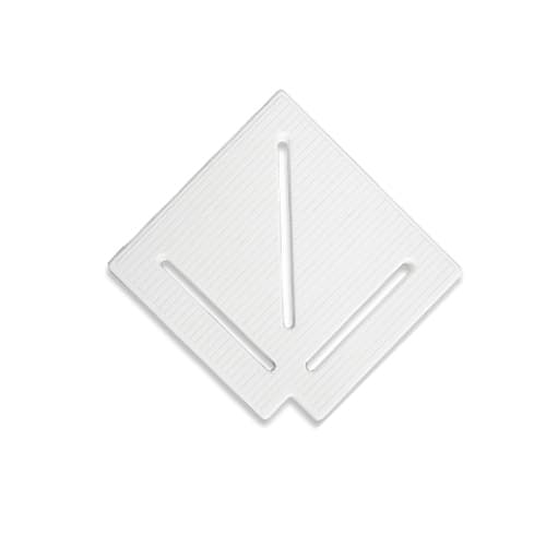 Кутовий елемент Aquaviva KK-15-1 Classic для переливної решітки 90° 145/25 мм (білий)