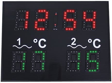 Цифровий дисплей Golfinho E5143 (час, температура у басейні), 100x70x4 см