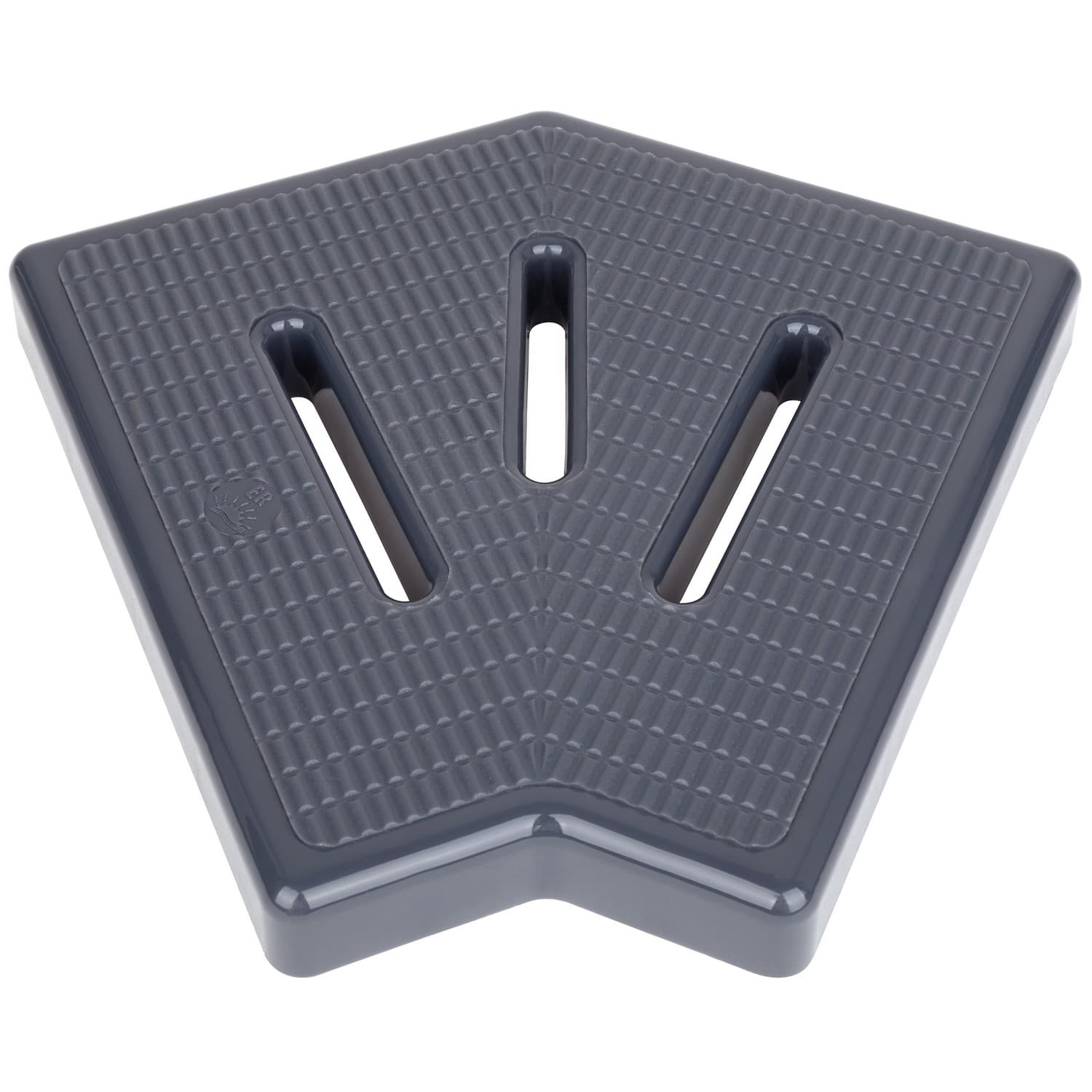 Кутовий елемент Aquaviva KKG-20-2 Classic для переливної решітки, 45°, 195х25 мм (сірий)