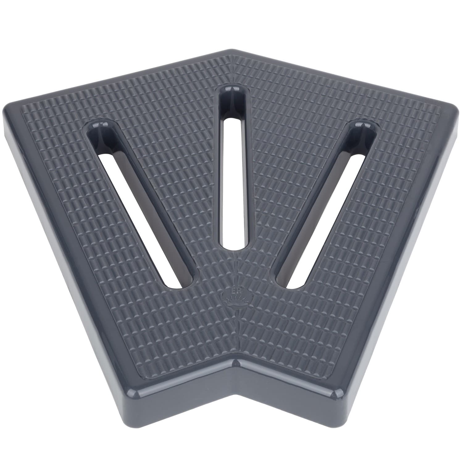 Кутовий елемент Aquaviva KKG-25-2 Classic для переливної решітки, 45°, 245х25 мм (сірий)