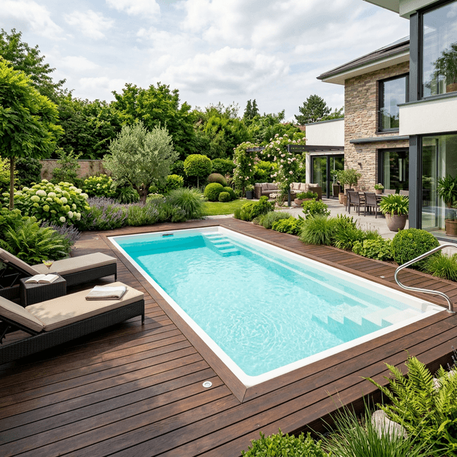 Оздоблення навколо басейну: Чому керамограніт рятує вас від дорогих помилок терасної дошки